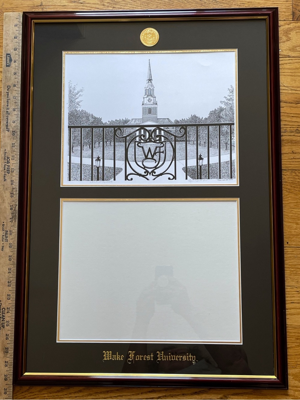 NWOT UNIVERSITY FRAMES Wake Forest Diploma Frame Campus Picture Double Opening - Picture 13 of 16